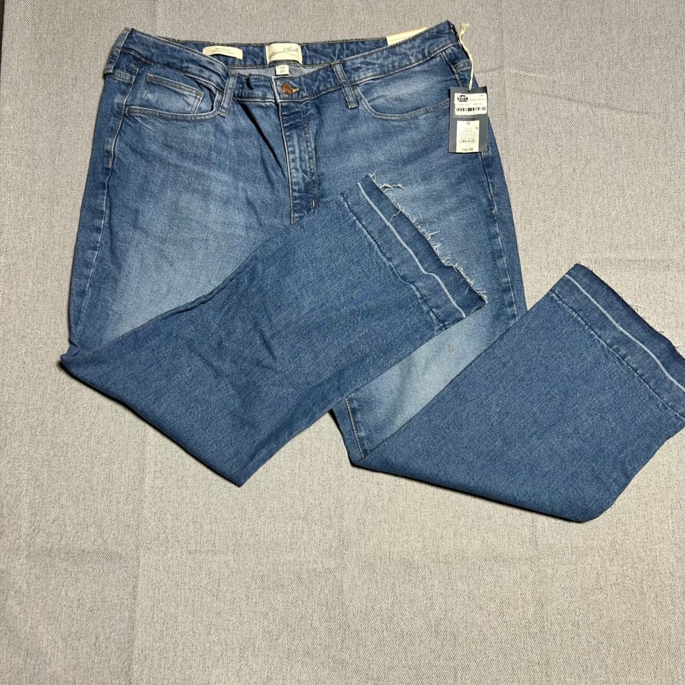 Universal Thread‎ Ankle Bootcut Jeans Womens 16 Blue Vintage Stretch High Rise